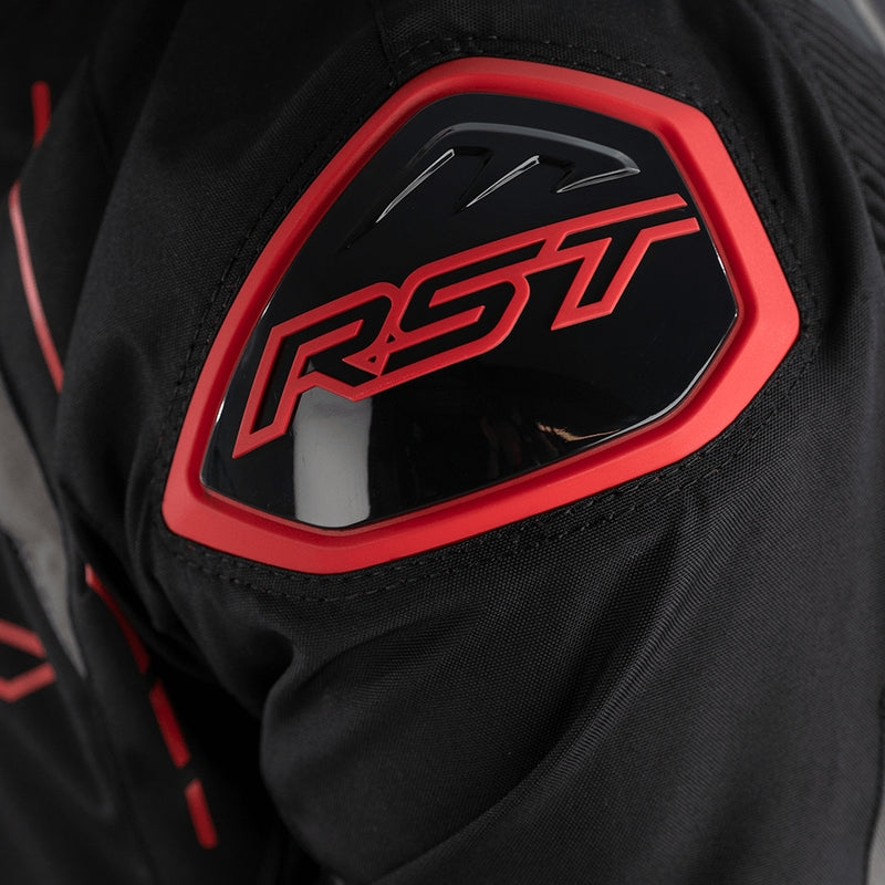        With its futuristic style, the S-1 textile jacket is a bold and vibrant take on protective motorcycling apparel, built to perform.  Made from robust MaxTex fabric, the jacket also features fixed mesh and SinAqua waterproof linings, a removable thermal lining and multiple intake and exhaust vents to protect you from all the elements.  Added to this are the motion panels on the back of the elbow and arm, along with cuff, sleeve and waist adjusters which offer a tailored fit.  Rated CE Level