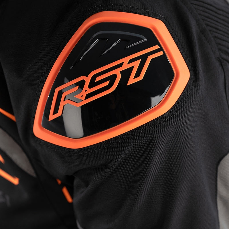        With its futuristic style, the S-1 textile jacket is a bold and vibrant take on protective motorcycling apparel, built to perform.  Made from robust MaxTex fabric, the jacket also features fixed mesh and SinAqua waterproof linings, a removable thermal lining and multiple intake and exhaust vents to protect you from all the elements.  Added to this are the motion panels on the back of the elbow and arm, along with cuff, sleeve and waist adjusters which offer a tailored fit.  Rated CE Level