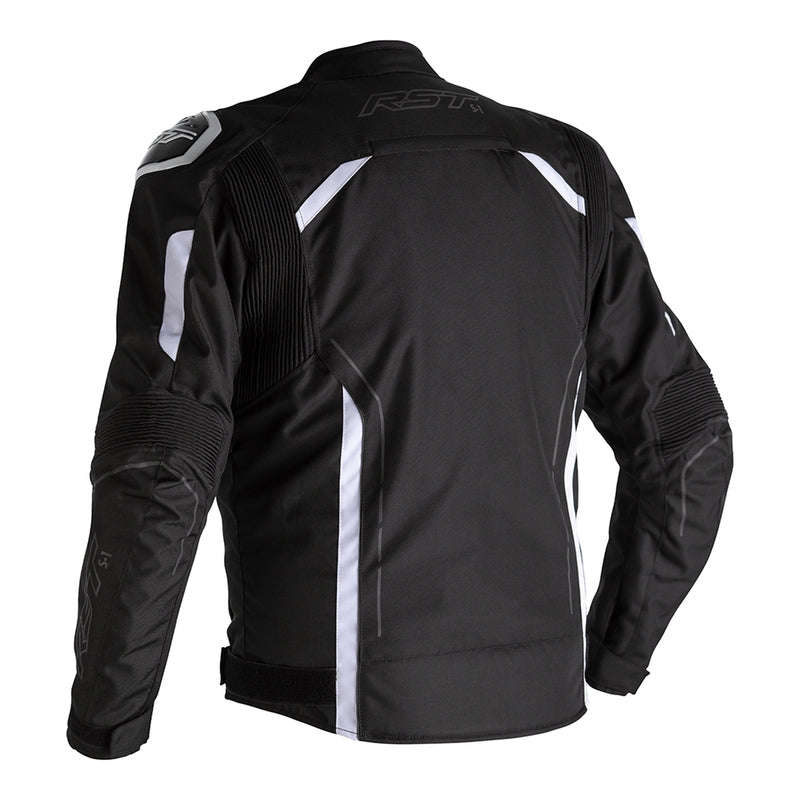        With its futuristic style, the S-1 textile jacket is a bold and vibrant take on protective motorcycling apparel, built to perform.  Made from robust MaxTex fabric, the jacket also features fixed mesh and SinAqua waterproof linings, a removable thermal lining and multiple intake and exhaust vents to protect you from all the elements.  Added to this are the motion panels on the back of the elbow and arm, along with cuff, sleeve and waist adjusters which offer a tailored fit.  Rated CE Level