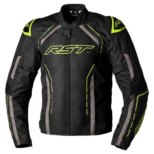 
With its futuristic style, the S-1 textile jacket is a bold and vibrant take on protective motorcycling apparel, built to perform.

Made from robust MaxTex fabric, the jacket also features fixed mesh and SinAqua waterproof linings, a removable thermal lining and multiple intake and exhaust vents to protect you from all the elements.

Added to this are the motion panels on the back of the elbow and arm, along with cuff, sleeve and waist adjusters which offer a tailored fit.

Rated CE Level A