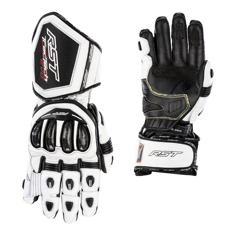 
Built with Aramide - TracTech Evo 4 glove combines the best of previous TracTech gloves with more features for a superb fit, comfort and protection.

Made with both full-grain cowhide and kangaroo leather, the glove features a CE Level 1 Carbon Knuckle Protector for impact protection. Aramide Fibre on the palm stitching and underlay, along with double layer kangaroo leather and an RST palm slider protect the palm in the event of a high speed slide, while the double wrist and cuff closure offe