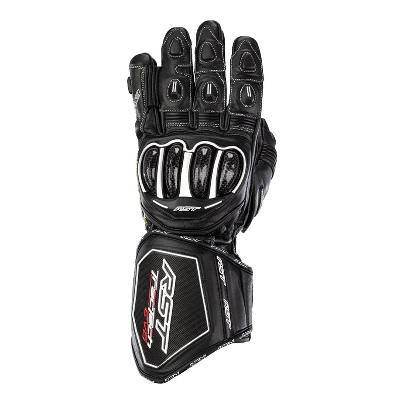 
Built with Aramide - TracTech Evo 4 glove combines the best of previous TracTech gloves with more features for a superb fit, comfort and protection.

Made with both full-grain cowhide and kangaroo leather, the glove features a CE Level 1 Carbon Knuckle Protector for impact protection. Aramide Fibre on the palm stitching and underlay, along with double layer kangaroo leather and an RST palm slider protect the palm in the event of a high speed slide, while the double wrist and cuff closure offe
