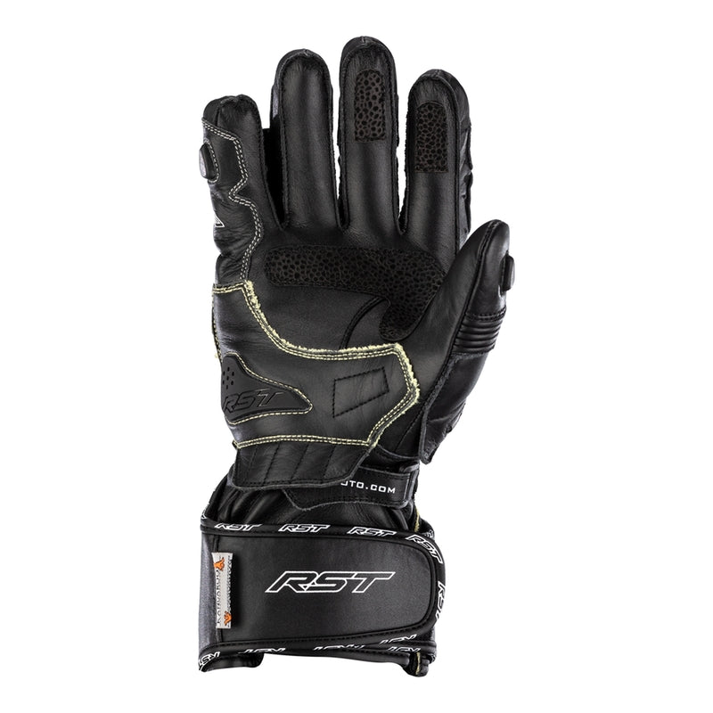 
Built with Aramide - TracTech Evo 4 glove combines the best of previous TracTech gloves with more features for a superb fit, comfort and protection.

Made with both full-grain cowhide and kangaroo leather, the glove features a CE Level 1 Carbon Knuckle Protector for impact protection. Aramide Fibre on the palm stitching and underlay, along with double layer kangaroo leather and an RST palm slider protect the palm in the event of a high speed slide, while the double wrist and cuff closure offe