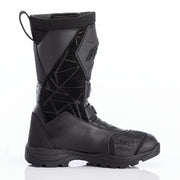 
This boot has been redesigned from the ground up, taking the best features from the previous Adventure boot to develop a boot perfect for adventure riding. 
With a large twin buckle closure system, the Adventure-X is easy to put on and take off, while remaining fastened in place with additional hook & loop fasteners. The system allows the boot to fit around a range of calf sizes for a secure, supportive and comfortable fit. A breathable SinAqua Pro membrane keeps the foot dry and fresh whethe