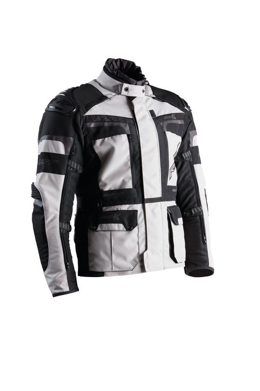 
From the depths of a Scottish winter to the heat of the Australian outback, wherever and whenever you ride, this is a must-have item for all adventure riding.

Armour

CE Certification Rating: AA


Construction

Main Outer Material: MaxTex
Back Protector: CE Level 2
Shoulder armour: CE Level 2
Elbow armour: CE Level 2
Shoulder Cup: TPU
Secondary Material: Ballistic
Waterproof Lining: Removable Quilted Thermal Liner Bonded with Waterproof SinAqua Pro Membrane
Inner Lining: Fixed Comfort Mesh 