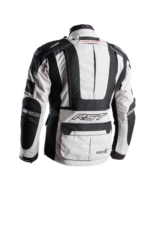 
From the depths of a Scottish winter to the heat of the Australian outback, wherever and whenever you ride, this is a must-have item for all adventure riding.

Armour

CE Certification Rating: AA


Construction

Main Outer Material: MaxTex
Back Protector: CE Level 2
Shoulder armour: CE Level 2
Elbow armour: CE Level 2
Shoulder Cup: TPU
Secondary Material: Ballistic
Waterproof Lining: Removable Quilted Thermal Liner Bonded with Waterproof SinAqua Pro Membrane
Inner Lining: Fixed Comfort Mesh 