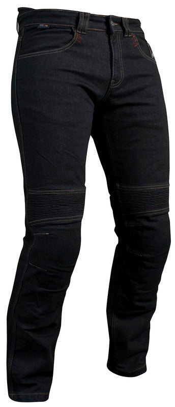 
The RST Aramid Tech Pro Textile Jean is one of the most technically advanced riding jeans on the market - it may look casual, but it is packed with protection technology. The RST Aramid Tech Pro Textile Jean has a CE rating of AAA, offering the highest level of protection. Made from heavy duty Cordura® denim, reinforced with Aramid, the jeans come with CE Level 2 knee and hip armour. Added to this are the stretch panels in the knee and seat area, along with the triple stitched nylon threading 