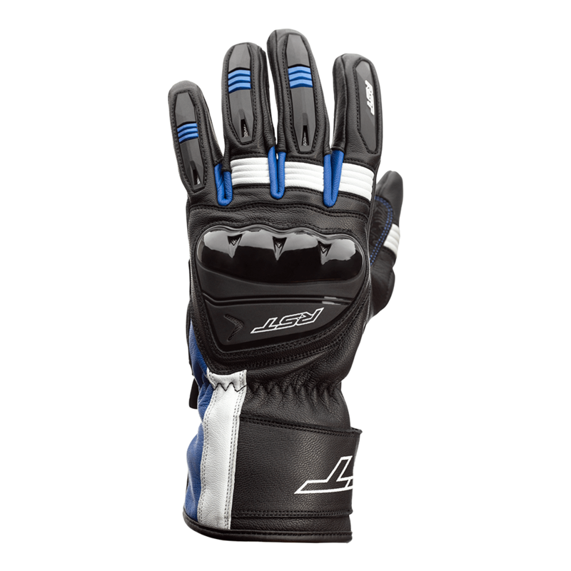 
The Pilot glove is an ideal glove for use with the RST Pilot jacket. CE marked Level 1 KP, plus TPU knuckle protection. Also made of soft touch leather with Amara in key impact areas and double layer palm reinforcement for added durability.


Protection:

	CE marking: Level 1 KP
	Knuckle protection: TPU
	Finger protection: Thermoplastic rubber




Manufacture


	Outer base material: Leather
	Secondary material: Amara
	Reinforcement: Double layer palm
	Fingers with stitching on the outside: Y