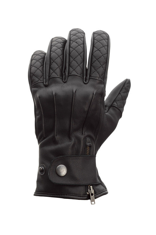 
Colección RST 2020
Los detalles de la costura, el cierre a presión y la cremallera de latón contribuyen a la elegancia de este guante de cuero Matlock CE. ProtecciónMarcado CE: Nivel 1 Protección en los nudillos: Viscoelástica  FabricaciónMaterial exterior de base: Cuero Material secundario: Ante Forro interior: De malla, fijo y cómodo Ventilación: Cuero perforado Dedos precurvados: Sí Cierre del puño: Corchete ajustable a presión y cremallera 