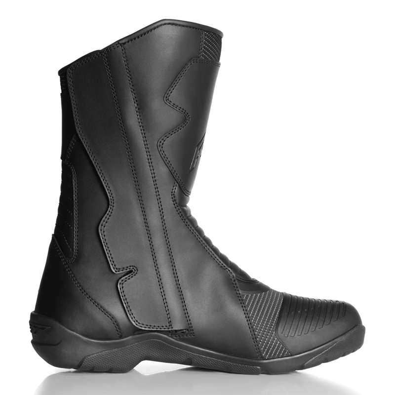 
Bringing together two key elements of rider safety - protection and visibility - the Atlas boot epitomises comfort and safety in all conditions. With a hard wearing nylon outer with integrated dot-matrix reflective material, the boot is highly reflective at night with a more subtle look during the day. CE Certified leather provides extra protection to the shin and heel with integrated ankle reinforcement, while the SinAqua lining is waterproof and breathable to provide protection from the elem