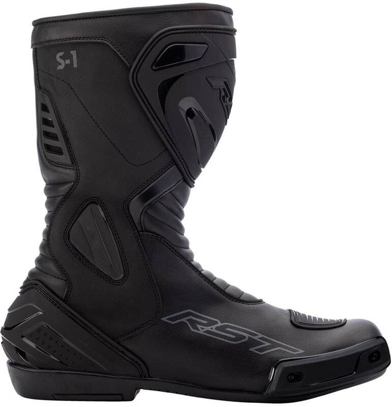 
The S1 is a fantastic entry level sports boot, with removable plastic toe slider, 360 degree heel cockpit, shin, and ankle protectors. The S1 is a truly fantastic value sports boot. Suitable for any form of riding you encounter. CE Rating: CE CertifiedArmourHeel Protection: TPUAnkle Protection: TPUShin Protection: TPUConstructionMain Outer Material: MicrofibreWP Version with SinAqua LiningVentilation: Twin Rear Exhaust + Non WP Perforated OuterClosure: Zip + Hook & LoopShift Pad: YesToe Slider