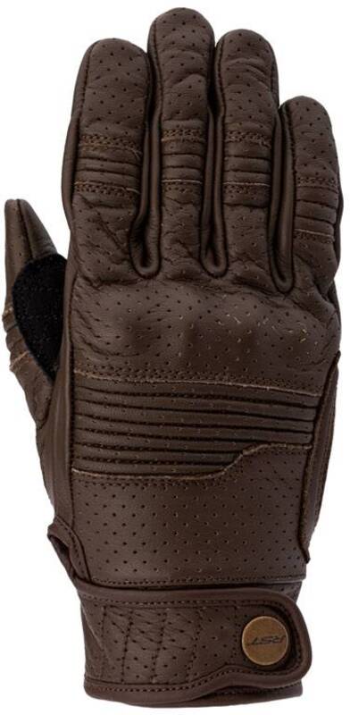 
Styled to match the new Roadster jacket, the glove is available in matching leather and colour. Equipped with a motion panel on the back of the hand and integrated knuckle give a great amount of comfort alongside a classic style. 
GLOVE SPEC 
ARMOUR  CE Certification Rating: Level 1 KP Bio elastane integrated knuckle  
CONSTRUCTION  Outer 1: Full grain leather Outer 2: Amara Polyester lining with foam  
FEATURES & BENEFITS  Double layer leather at palm Pre-curved fingers Press stud wrist c