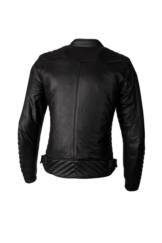 
Utilising the highest quality aniline leather for a great fashion look and fit, the Roadster 3 CE Men’s Leather Jacket could easily come from a fashion environment yet keeps all the protection and safety features required from a motorcycle jacket.
Features & Benefits


	Adjustment: Waist Adjusters
	Outer Pockets: 4
	Inner Pockets: 2


Armour


	CE Certification Rating: AA
	Back Protector: No back protector
	Shoulder Armour: CE Level 1
	Elbow Armour: CE Level 1


Construction


	Main Outer Mate