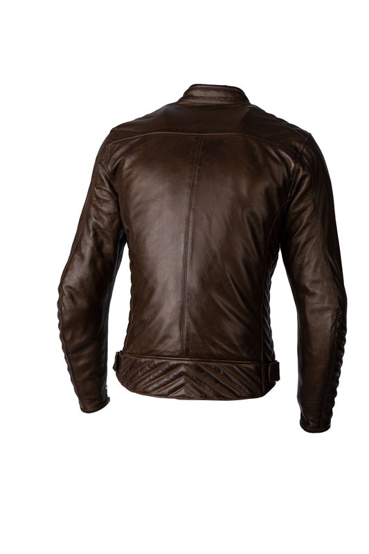 
Utilising the highest quality aniline leather for a great fashion look and fit, the Roadster 3 CE Men’s Leather Jacket could easily come from a fashion environment yet keeps all the protection and safety features required from a motorcycle jacket.
Features & Benefits


	Adjustment: Waist Adjusters
	Outer Pockets: 4
	Inner Pockets: 2


Armour


	CE Certification Rating: AA
	Back Protector: No back protector
	Shoulder Armour: CE Level 1
	Elbow Armour: CE Level 1


Construction


	Main Outer Mate