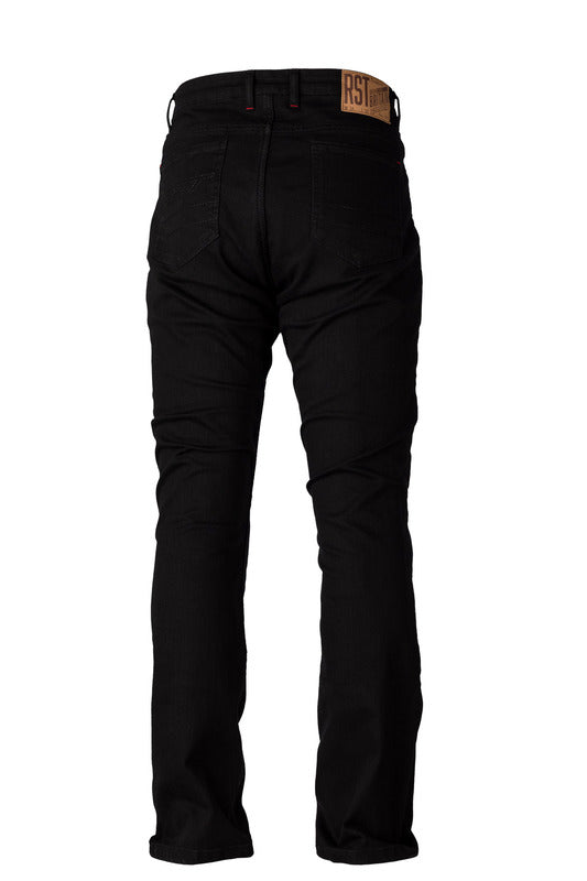 
Another addition to the RST Aramid collection. This time, our new straight-cut jean. The Straight Leg 2 utilises our infinite adjustment armour system to give a fashionable look backed with the ultimate protection of Aramid on the inside. CE Rating: A  ArmourKnee Armour: CE Level 1Hip Armour: Pocket OnlyConstructionMain Outer Material: Denim & Aramid FibreInner Lining: Cotton Fixed MeshZips: RST ZipperFeatures & BenefitsOuter Pockets: 5Infinite Armour System: YesRST Branded Back Waist Label Pa