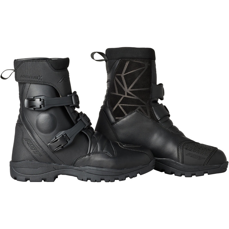 
The mid height version of the original Adventure-X boot. Equipped with a large twin buckle closure system, the Adventure-X Mid is easy to put on and take off, while remaining fastened in place with additional hook & loop fasteners. A breathable SinAqua Pro membrane keeps the foot dry and fresh whether riding in the rain or wading through mud. 

ARMOUR

Reinforced cockpit
Integrated ankle protection


MATERIAL

OUTER: Microfibre
OUTER 2: Suede Microfibre


LINING

LINING: Waterproof lining

