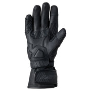 
The Fulcrum is RST’s brand-new sports glove designed with a nod to street riding. This waterproof version features carbon fibre knuckle protectors, out stitched pre-curved fingers and power grip for additional grip on the handlebars. 

ARMOUR

Carbon knuckle
Padded finger protection
Padded palm


MATERIAL

OUTER 1: Goat leather
OUTER 2: Amara


LINING

Polyester Lining BRUSHED with 4MM foam
59 Inch
190gsm
100% Polyester
Knitted Fabric
SinAqua waterproof membrane


FEATURES

Cuff adjuster
W