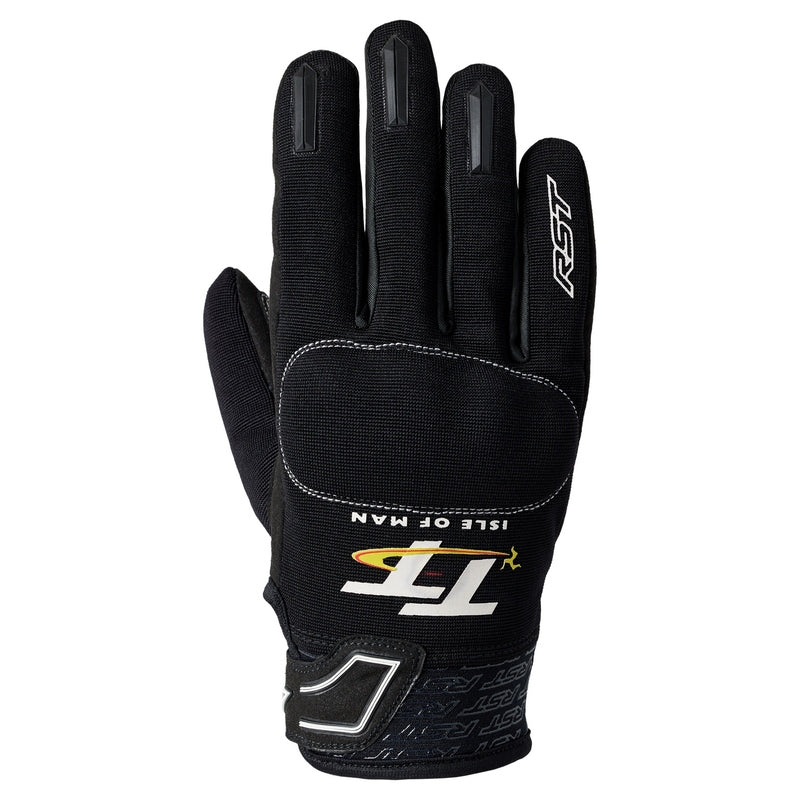 
The IOM TT Team Evo Glove is a homage to RST’s safety partnership with the Isle of Man. Featuring an integrated soft knuckle protector, double layer leather on the palm and perforations for ventilation on the fingers.

ARMOUR

Visco elastane knuckle


MATERIAL

OUTER 1: Synthetic hybrid
OUTER 2: Microfibre


LINING

Fixed comfort mesh lining


FEATURES

Double layer leather at palm
Pre-curved fingers
Hook & loop double wrist closure
Integrated pull tab
Perforation
