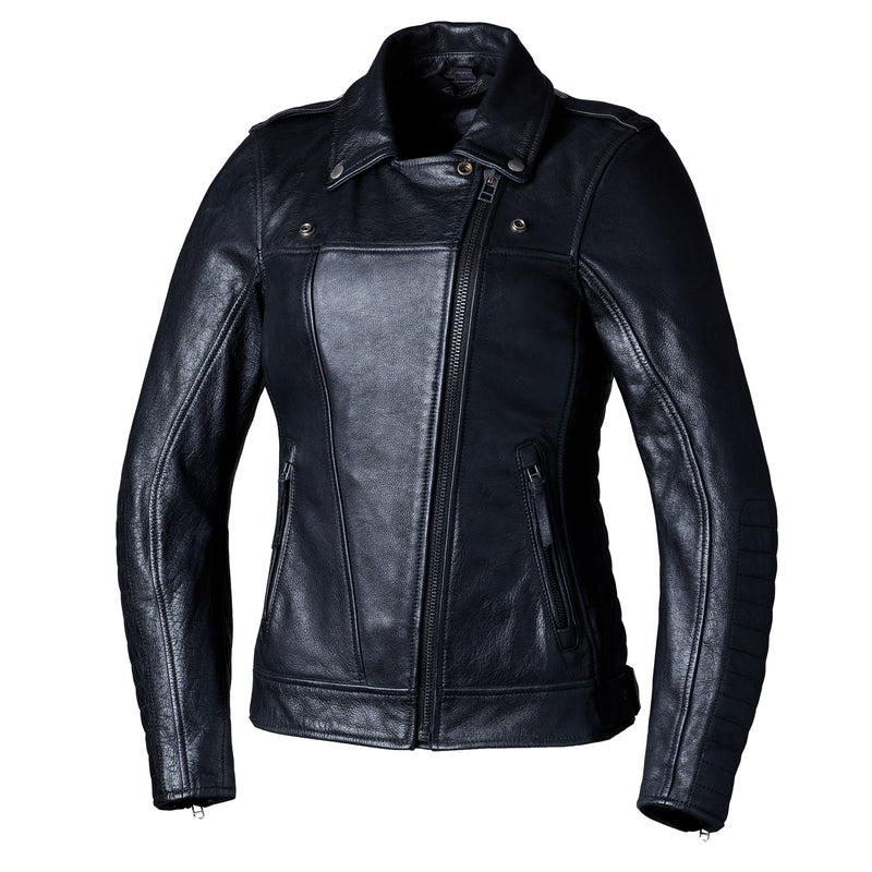 
The Ripley 2 is a specifically tailored women’s classic leather jacket, using super soft aniline leather. It has a satin black lining ensuring you look stylish both on and off the bike, while giving you the CE approved protection you need.

ARMOUR

BACK: Pocket only
SHOULDER: Level 1
ELBOW: Level 1


MATERIAL

OUTER: Buffalo leather


LINING

LINING: Fixed satin


FEATURES

Quilted detail
Zip adjustment at cuff
Waist adjusters
2x outer pocket
