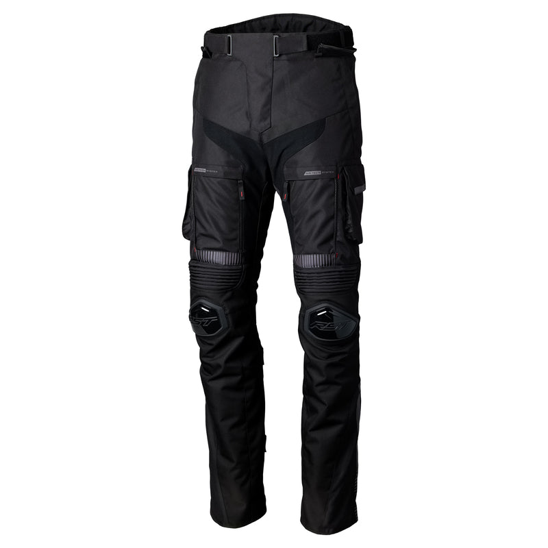 
The RST Pro Series Ranger Jean is the ultimate go-anywhere garment. Designed to see you ride around the world. Feature a SinAqua Waterproof outer shell which gives you the flexibility to keep riding whatever the conditions. Perfect to pair with our Ranger Pro Jacket.

ARMOUR

CE Certification Rating: AA
HIP: Level 2
KNEE: Level 2


MATERIAL

OUTER 1: 100% Polyester (MAXTEX)
OUTER 2: Ballistic


LINING

Fixed quick dry mesh
Removable SinAqua pro overcoat
Removable thermal liner


FEATURES

