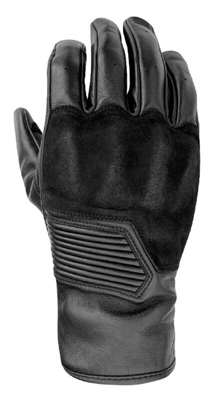 
With its vintage ace, the stylish Crosby glove has the protection to match – CE Certified to Level 1 KP. Made from premium Aniline Waxed leather, the glove comes with motion panels, pre-curved fingers, and an elastic cuff for added comfort. 
ARMOUR  CE Certification Rating: Level 1 KP TPU knuckle  
CONSTRUCTION  Outer: Premium aniline waxed leather Polyester lining with foam  
FEATURES & BENEFITS  Embossed logos Double layer leather at palm Pre-curved fingers Hook and loop wrist closure Per