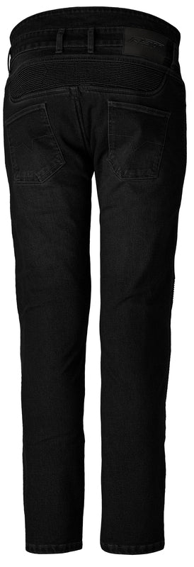 
The RST Aramid Tech Pro Textile Jean is one of the most technically advanced riding jeans on the market - it may look casual, but it is packed with protection technology. The RST Aramid Tech Pro Textile Jean has a CE rating of AAA, offering the highest level of protection. Made from heavy duty Cordura® denim, reinforced with Aramid, the jeans come with CE Level 2 knee and hip armour. Added to this are the stretch panels in the knee and seat area, along with the triple stitched nylon threading 