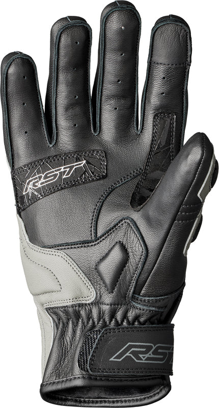 
An excellent combination with a textile jacket, the Stunt III is a mid-length, supremely comfortable glove. 
ARMOUR  CE Certification Rating: Level 1 KP Carbon knuckle Padded finger protection  
CONSTRUCTION  Outer: Full grain leather Polyester lining  
FEATURES & BENEFITS  Motion panels Double layer leather at palm Perforated leather Outstitched fingers Pre-curved fingers Hook & loop wrist closure  
FIT PROFILE  Road 