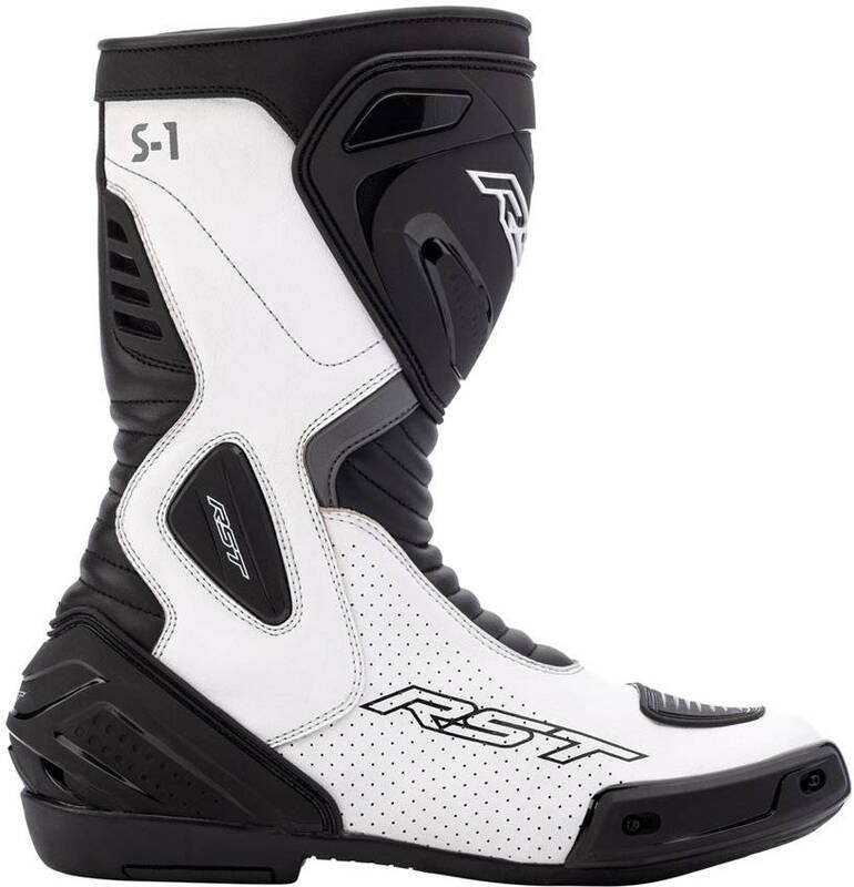 
The S1 is a fantastic entry level sports boot, with removable plastic toe slider, 360 degree heel cockpit, shin, and ankle protectors this boot is a truly fantastic value sports boot. Suitable for any form of riding you encounter. CE Rating: CE CertifiedArmourHeel Protection: TPUAnkle Protection: TPUShin Protection: TPUConstructionMain Outer Material: MicrofibreVentilation: Twin Rear Exhaust + Non WP Perforated LeatherClosure: Zip + Hook & LoopShift Pad: YesShank: Polycarbonate Anti Twist Mids