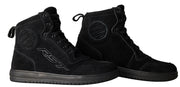 
This is the ultimate moto sneaker. A sneaker for when you are off the bike and a boot for when you are on the bike. With ankle protection, and integrated toe box, including classic styling, the HiTop is a real multi-functioning boot. Available in both summer and winter versions.
CE Rating:

CE Certified
Armour

Heel Protection: IntegratedAnkle Protection: Integrated
Construction

Main Outer Material: SuedeVentilation: Perforated Toe BoxClosure: Lace Shank: Polycarbonate Anti Twist MidsoleSo
