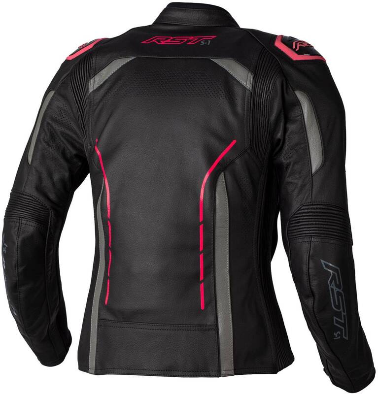 
Offering sports egronomics and the proetction of AAA certified leather, with waist adjusters and neoprene comfort cuffs. Finished with shoulder sliders and a 360 degree zip to combine with the S1 CE Ladies Leather Jean makes this the perfect two piece.CE Rating: AAAArmourBack Protector: Pocket OnlyShoulder Armour: CE Level 1Elbow Armour: CE Level 1 ConstructionMain Outer Material: LeatherStretch: 4 Way Woven Stretch Panels with Motion PanelsInner Lining: MeshThermal Liner: Removable Quilted Th