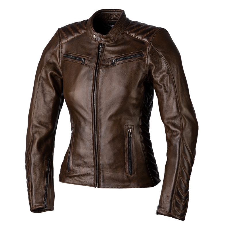 
Utilising the highest quality aniline leather for a great fashion look and fit, the Roadster 3 CE Ladies Leather Jacket could easily come from a fashion environment yet keeps all the protection and safety features required from a motorcycle jacket. CE Rating: AAArmourBack Protector: Pocket OnlyShoulder Armour: CE Level 1Elbow Armour: CE Level 1 ConstructionMain Outer Material: Premium Aniline Cowhide LeatherFixed: Satin LeatherOuter: Quilted DetailZips: MAX/SABThread: Bonded Nylon Reinforcemen
