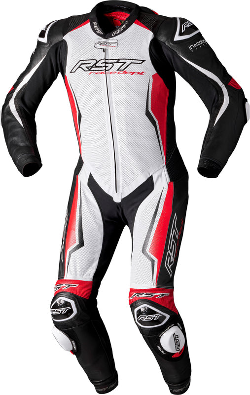 
V4.1 Evo is a top of the range full Brand Factory race suit identical to that used by RST’s pros around the world. Constructed with a 60/40 split of the highest quality Kangaroo and Grade A Cowhide and reinforced with aramid fibres protection, the V4.1 Evo offers you the ultimate in comfort and protection. The V4.1 Evo is a more advanced suit than the previous V4.1 as the suit has been upgraded with additional external protection.

ARMOUR

HIP: Level 2
LONG KNEE: Level 1
ELBOW: Level 2
SHOULD