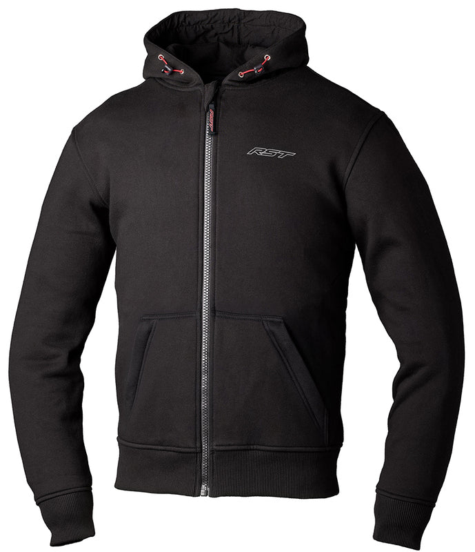 
RST developed a new high tenacity outer fabric, using a blend of Cotton, Nylon and Polyester. This blend gives a lightweight, abrasion resistant and high strength outer layer that only requires extra Aramid Fibre protection in zone 1. Additionally, the enhanced RST Zip Through Urban CE Mens Textile Hoodie has been built with the new lightweight RST Airflow Armour.

ARMOUR

CE Certification Rating: A
Back: Pocket only
Elbow: Level 1
Shoulder: Level 1


CONSTRUCTION

Outer: Fleece
Fixed mesh l