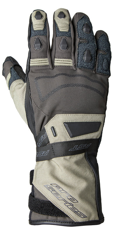 
The Ranger Jacket and Jean took adventure riding to a new level, and now we are introducing the Pro Series Ranger Glove to match. Using a blend of materials and protective features, including the RST palm slider and integrated TPU knuckle protector, the Ranger Glove will keep you riding in the toughest conditions.

ARMOUR

CE Certification Rating: Level 1 KP
Cordura covered TPU knuckle
TPR finger protection
TPR Palm slider


CONSTRUCTION

Outer 1: Cordura
Outer 2: Full grain leather
Outer 3: