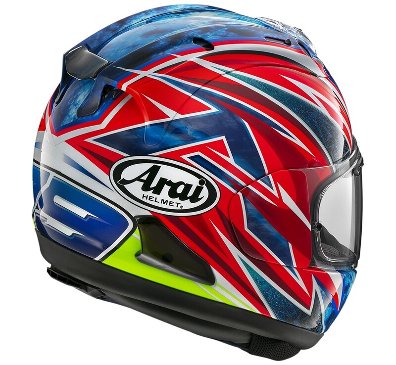 
The RX-7V EVO is an evolution of the RX-7V. Besides the change of homologation, it has several features and changes.

The RX-7V EVO will be certified to the new and more stringent ECE R22-06 regulation, while staying true to the core values of Arai of Rounder, Smoother andStronger for optimal Glancing Off performance.

The RX-7V EVO represents the summit of Arai’s knowledge, experience and know-how in helmet technology :

Different style cheek pads removable with hook at the back
The side ai