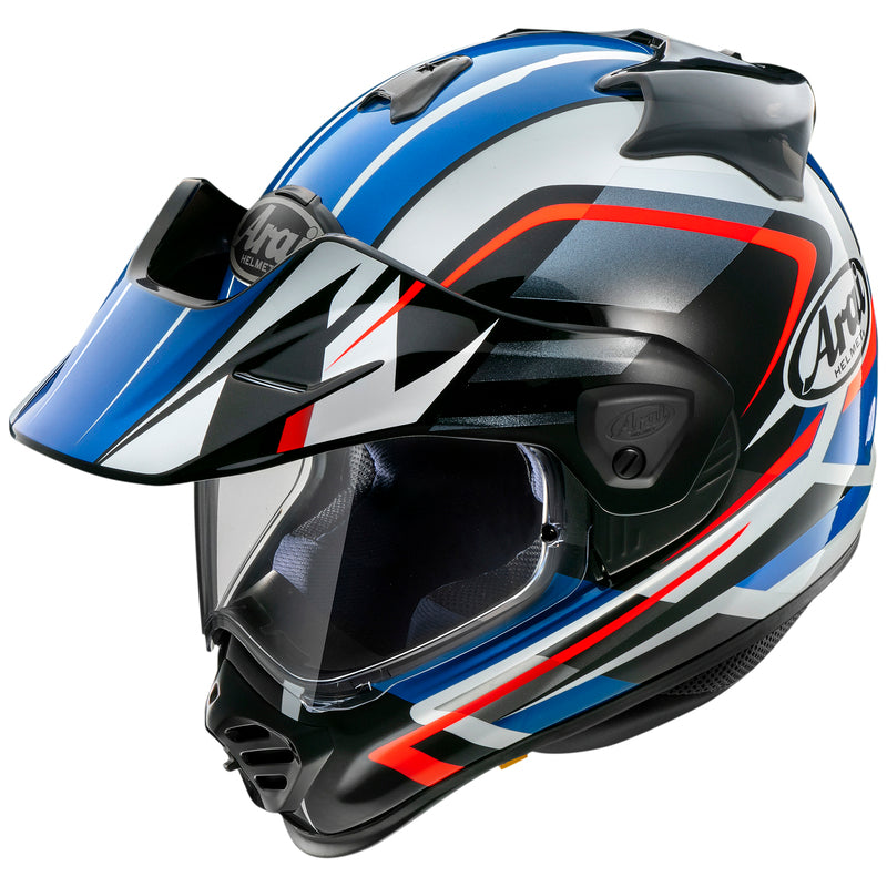 
The Tour-X5 is one of the most versatile helmets ever created. It has been designed for both on- and off-road use.  As the successor of the Tour-X4, it is made of fiber composites with a multi-density EPS liner for good shock absorption while retaining perfect lightness. Not only the shell, but also the shield system are rounder and smoother.

Its interior is made of hypoallergenic, antibacterial fabric for added comfort. It features improved ventilation with chin vent and integrated spoiler,