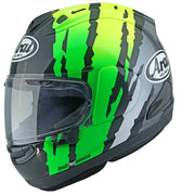 
The RX-7V EVO is an evolution of the RX-7V. Besides the change of homologation, it has several features and changes.

The RX-7V EVO will be certified to the new and more stringent ECE R22-06 regulation, while staying true to the core values of Arai of Rounder, Smoother and
Stronger for optimal Glancing Off performance.

The RX-7V EVO represents the summit of Arai’s knowledge, experience and know-how in helmet technology :

	Different style cheek pads removable with hook at the back
	The side
