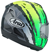 
The RX-7V EVO is an evolution of the RX-7V. Besides the change of homologation, it has several features and changes.

The RX-7V EVO will be certified to the new and more stringent ECE R22-06 regulation, while staying true to the core values of Arai of Rounder, Smoother and
Stronger for optimal Glancing Off performance.

The RX-7V EVO represents the summit of Arai’s knowledge, experience and know-how in helmet technology :

	Different style cheek pads removable with hook at the back
	The side