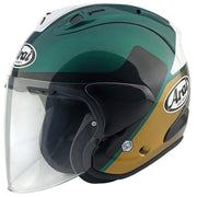 
For riding professionals, long-range tourers and urban commuters alike, the Arai SZ-R VAS EVO has become the choice of premium open-face helmets. It’s easy to see why. The combination of protection, light weight, comfort and open, all-round visibility make the SZ-R VAS EVO a unique, and special, proposition.

The PB-CLC2 outer shell itself is manufactured using a special Z compound of various resins, and balanced by a lightweight inner liner, that lowers the centre of gravity.

Comfort in th