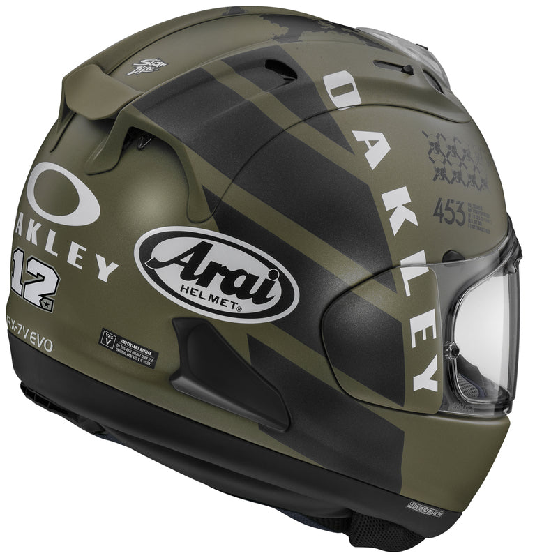 
Years of experience for the ultimate helmet!

The RX-7V represents the summit of Arai’s knowledge, experience and knowhow in helmet technology. With a completely new PB-SNC² outer shell, the revolutionary VAS (Variable Axis System) visor system and a significantly increased smoother area around the temples, the RX-7V offers the new benchmark in the premium helmet segment.

ECE 22.06 homologation
PB SNC2 Shell: Super Fibre and other special synthetic fibres,with superb tensile strength and fle