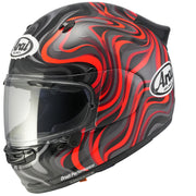 
The new Arai Quantic – as the mathematical definition describes – draws together in harmony the qualities and design elements found in helmets throughout the Arai range, while adding fresh features all of its own.

The Quantic offers a new choice for riders that want the very best helmet – in terms of protection, performance, comfort and ease of wear – without compromise. Using the aerodynamic and protective abilities of Arai’s full-race helmets, and all the experience and know-how earned over