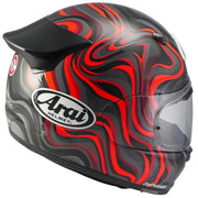 
The new Arai Quantic – as the mathematical definition describes – draws together in harmony the qualities and design elements found in helmets throughout the Arai range, while adding fresh features all of its own.

The Quantic offers a new choice for riders that want the very best helmet – in terms of protection, performance, comfort and ease of wear – without compromise. Using the aerodynamic and protective abilities of Arai’s full-race helmets, and all the experience and know-how earned over