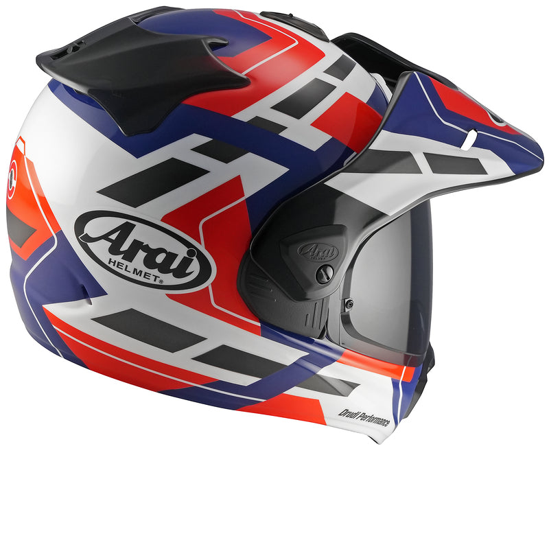 
The Tour-X5 is one of the most versatile helmets ever created. It has been designed for both on- and off-road use.  As the successor of the Tour-X4, it is made of fiber composites with a multi-density EPS liner for good shock absorption while retaining perfect lightness. Not only the shell, but also the shield system are rounder and smoother.

Its interior is made of hypoallergenic, antibacterial fabric for added comfort. It features improved ventilation with chin vent and integrated spoiler,