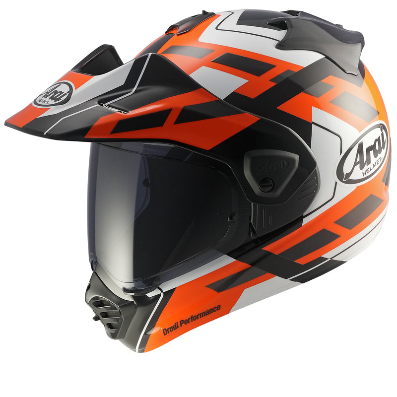
The Tour-X5 is one of the most versatile helmets ever created. It has been designed for both on- and off-road use.  As the successor of the Tour-X4, it is made of fiber composites with a multi-density EPS liner for good shock absorption while retaining perfect lightness. Not only the shell, but also the shield system are rounder and smoother.

Its interior is made of hypoallergenic, antibacterial fabric for added comfort. It features improved ventilation with chin vent and integrated spoiler,