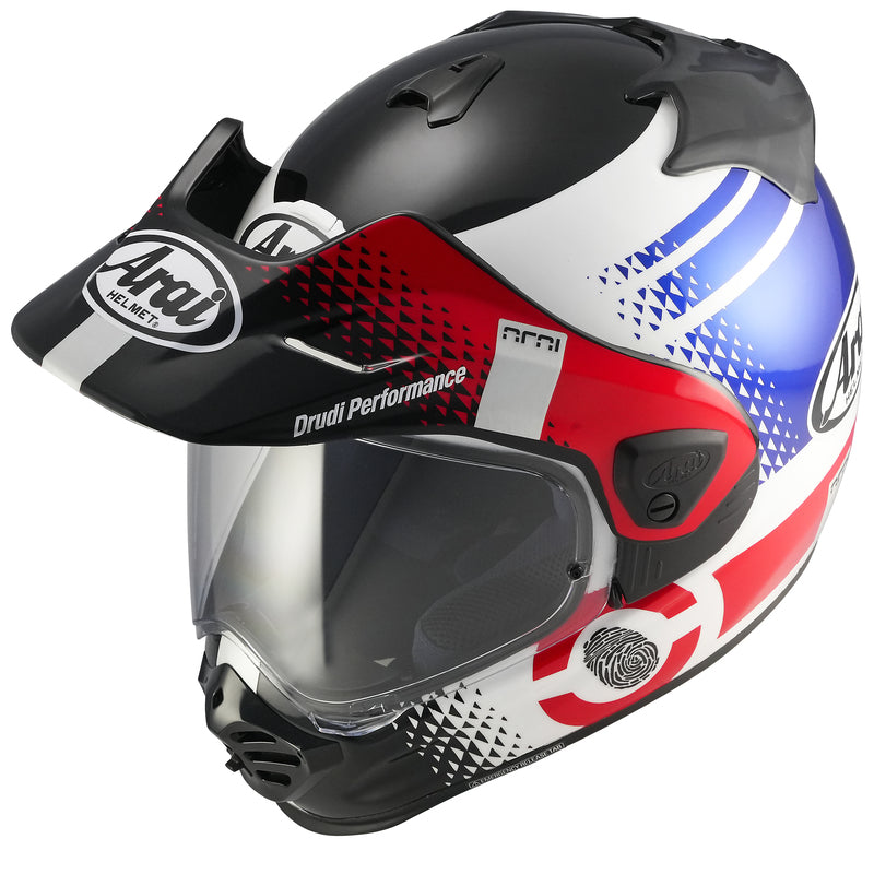 
The Tour-X5 is one of the most versatile helmets ever created. It has been designed for both on- and off-road use.  As the successor of the Tour-X4, it is made of fiber composites with a multi-density EPS liner for good shock absorption while retaining perfect lightness. Not only the shell, but also the shield system are rounder and smoother.

Its interior is made of hypoallergenic, antibacterial fabric for added comfort. It features improved ventilation with chin vent and integrated spoiler,