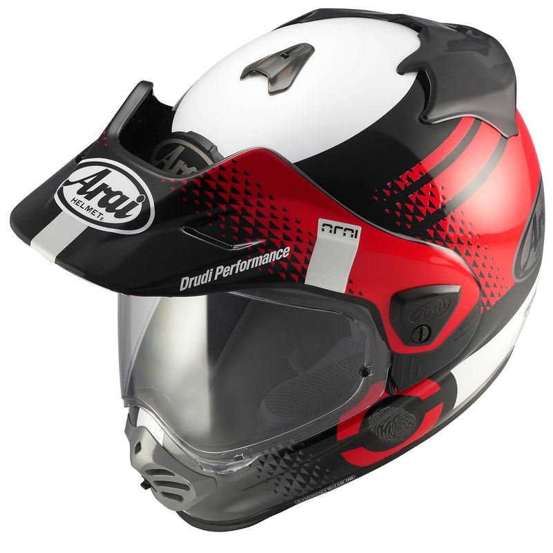 
The Tour-X5 is one of the most versatile helmets ever created. It has been designed for both on- and off-road use.  As the successor of the Tour-X4, it is made of fiber composites with a multi-density EPS liner for good shock absorption while retaining perfect lightness. Not only the shell, but also the shield system are rounder and smoother.

Its interior is made of hypoallergenic, antibacterial fabric for added comfort. It features improved ventilation with chin vent and integrated spoiler,