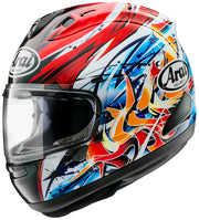 
The RX-7V EVO is an evolution of the RX-7V. Besides the change of homologation, it has several features and changes.

The RX-7V EVO will be certified to the new and more stringent ECE R22-06 regulation, while staying true to the core values of Arai of Rounder, Smoother, and Stronger for optimal Glancing Off performance.

The RX-7V EVO represents the summit of Arai’s knowledge, experience, and know-how in helmet technology:

	Different style cheek pads removable with hook at the back
	The sid