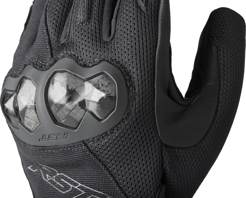Jetstream Gloves

Engineered for summer performance and rider safety, the RST Jetstream Glove delivers lightweight comfort without compromising protection. Certified to CE Level 1 KP standards, it features a robust carbon knuckle protector and memory foam finger protection, offering critical impact resistance where it matters most.
ARMOUR

CE Certification Rating: Level 1 KP
Carbon knuckle
Memory foam finger protection

CONSTRUCTION

Outer 1: Mesh
Outer 2: Synthetic Hybrid
Outer 3: Microfibre
L